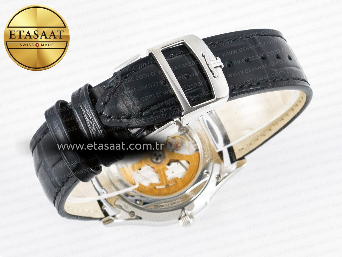 Master Ultra Thin Moon 1368420 SS Z+F 1:1 Best Edition Blue Dial on Black Leather Strap SA925 Super Clone - Görsel 15