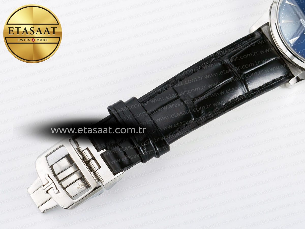 Master Ultra Thin Moon 1368420 SS Z+F 1:1 Best Edition Blue Dial on Black Leather Strap SA925 Super Clone - Görsel 25