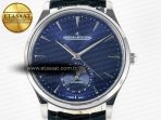 Master Ultra Thin Moon 1368420 SS Z+F 1:1 Best Edition Blue Dial on Black Leather Strap SA925 Super Clone - Görsel 4