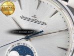 Master Ultra Thin Moon 1368420 SS Z+F 1:1 Best Edition White Dial on Black Leather Strap SA925 Super Clone - Görsel 10