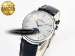 Master Ultra Thin Moon 1368420 SS Z+F 1:1 Best Edition White Dial on Black Leather Strap SA925 Super Clone - Görsel 2