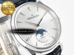 Master Ultra Thin Moon 1368420 SS Z+F 1:1 Best Edition White Dial on Black Leather Strap SA925 Super Clone - Görsel 5