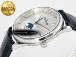 Master Ultra Thin Moon 1368420 SS Z+F 1:1 Best Edition White Dial on Black Leather Strap SA925 Super Clone - Görsel 6