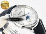 Master Ultra Thin Moon 1368420 SS Z+F 1:1 Best Edition White Dial on Black Leather Strap SA925 Super Clone - Görsel 7
