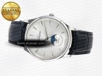 Master Ultra Thin Moon 1368420 SS Z+F 1:1 Best Edition White Dial on Black Leather Strap SA925 Super Clone - Görsel 9