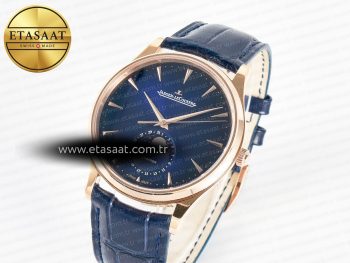 Master Ultra Thin Moon RG Z+F 1:1 Best Edition Blue Dial on Blue Leather Strap SA925 Super Clone