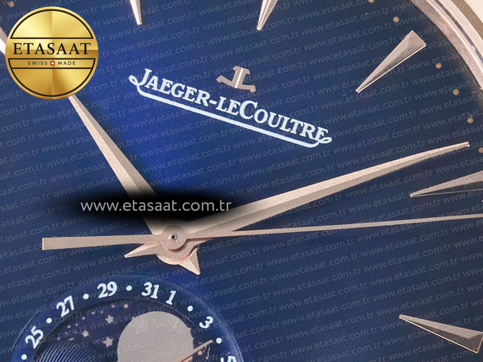 Master Ultra Thin Moon RG Z+F 1:1 Best Edition Blue Dial on Blue Leather Strap SA925 Super Clone - Görsel 10
