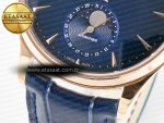 Master Ultra Thin Moon RG Z+F 1:1 Best Edition Blue Dial on Blue Leather Strap SA925 Super Clone - Görsel 12