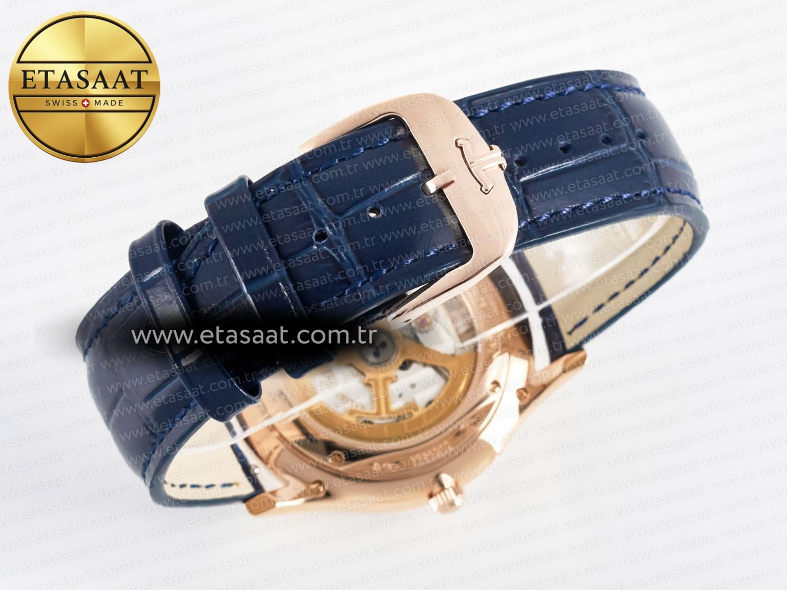 Master Ultra Thin Moon RG Z+F 1:1 Best Edition Blue Dial on Blue Leather Strap SA925 Super Clone - Görsel 15