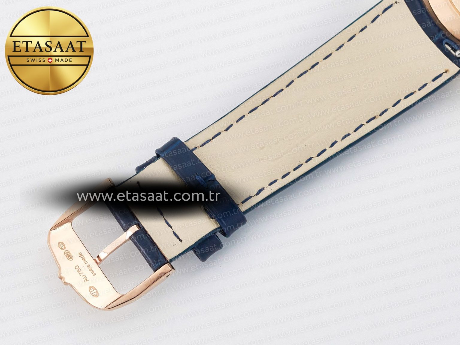 Master Ultra Thin Moon RG Z+F 1:1 Best Edition Blue Dial on Blue Leather Strap SA925 Super Clone - Görsel 26