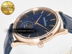 Master Ultra Thin Moon RG Z+F 1:1 Best Edition Blue Dial on Blue Leather Strap SA925 Super Clone - Görsel 6