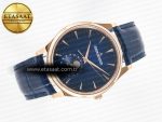 Master Ultra Thin Moon RG Z+F 1:1 Best Edition Blue Dial on Blue Leather Strap SA925 Super Clone - Görsel 8