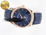 Master Ultra Thin Moon RG Z+F 1:1 Best Edition Blue Dial on Blue Leather Strap SA925 Super Clone - Görsel 9