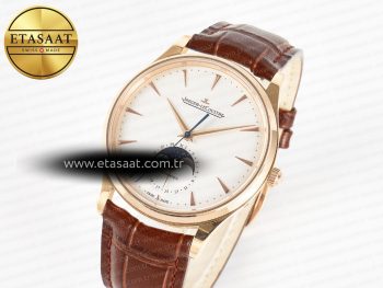 Master Ultra Thin Moon RG Z+F 1:1 Best Edition White Dial on Brown Leather Strap A925