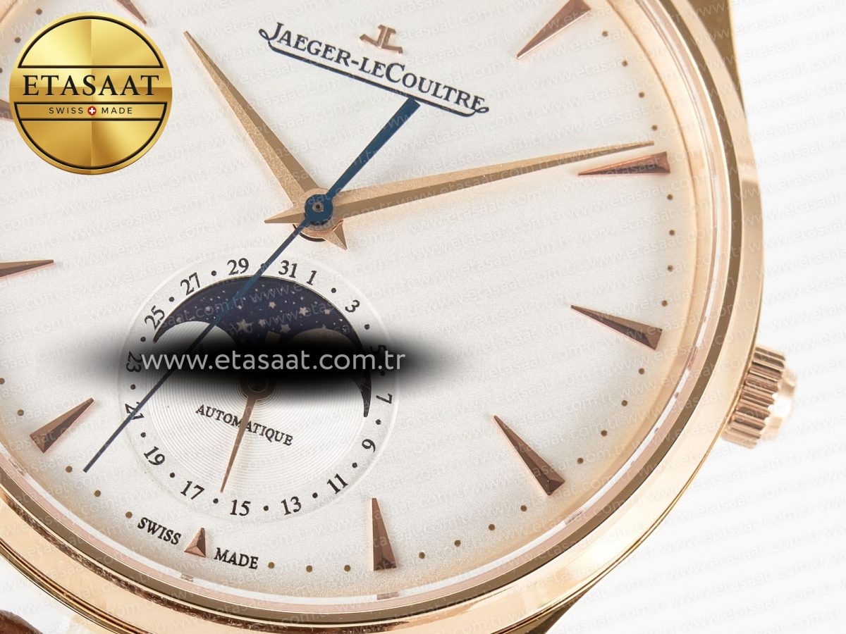 Master Ultra Thin Moon RG Z+F 1:1 Best Edition White Dial on Brown Leather Strap A925 - Görsel 11