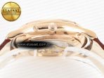 Master Ultra Thin Moon RG Z+F 1:1 Best Edition White Dial on Brown Leather Strap A925 - Görsel 14