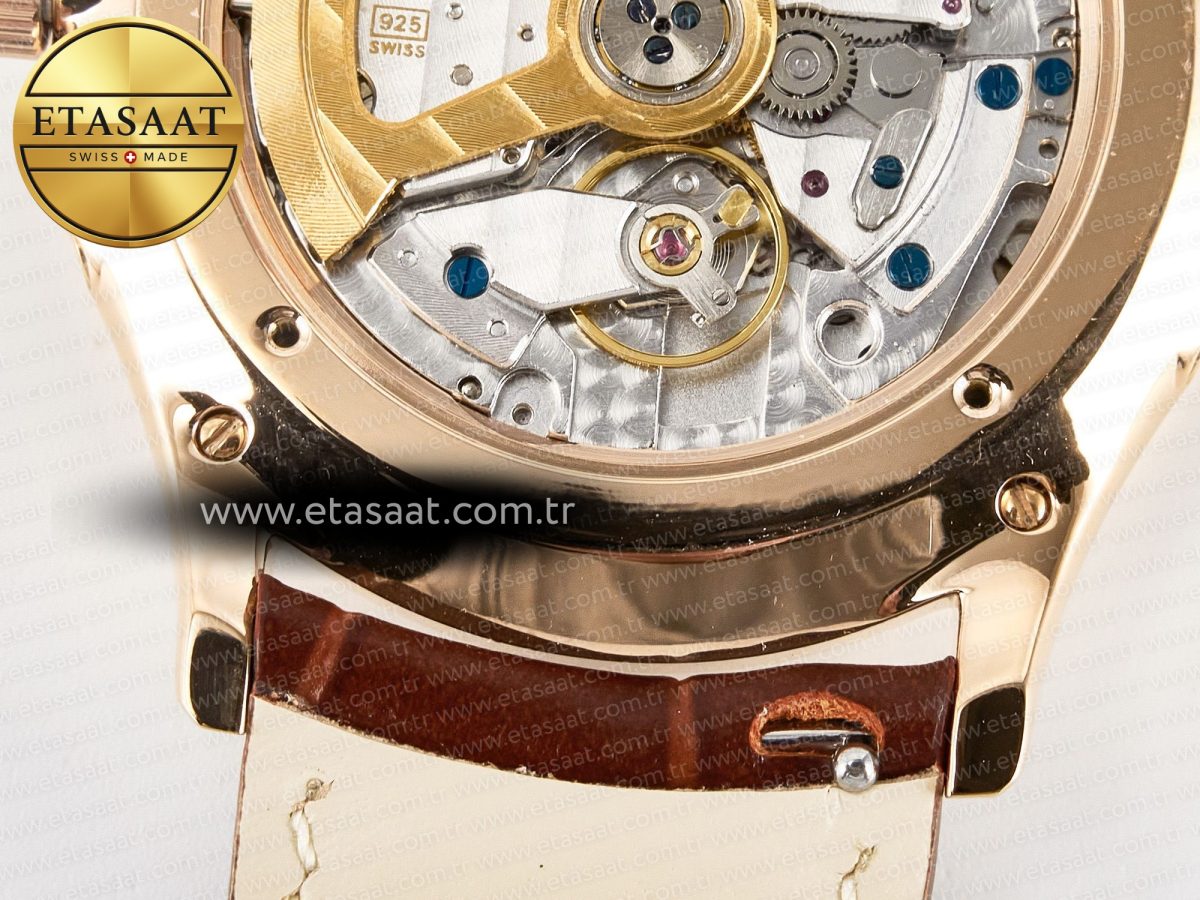 Master Ultra Thin Moon RG Z+F 1:1 Best Edition White Dial on Brown Leather Strap A925 - Görsel 22
