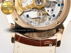 Master Ultra Thin Moon RG Z+F 1:1 Best Edition White Dial on Brown Leather Strap A925 - Görsel 22
