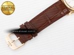 Master Ultra Thin Moon RG Z+F 1:1 Best Edition White Dial on Brown Leather Strap A925 - Görsel 25