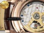 Master Ultra Thin Perpetual Calendar RG V9F 1:1 Best Edition Cream Dial Diamonds Bezel on Brown Leather Strap A868 V2 - Görsel 22