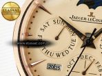Master Ultra Thin Perpetual Calendar RG V9F 1:1 Best Edition Cream Dial on Brown Leather Strap A868 V2 - Görsel 10