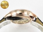 Master Ultra Thin Perpetual Calendar RG V9F 1:1 Best Edition White Dial Diamonds Bezel on Black Leather Strap A868 V2 - Görsel 15