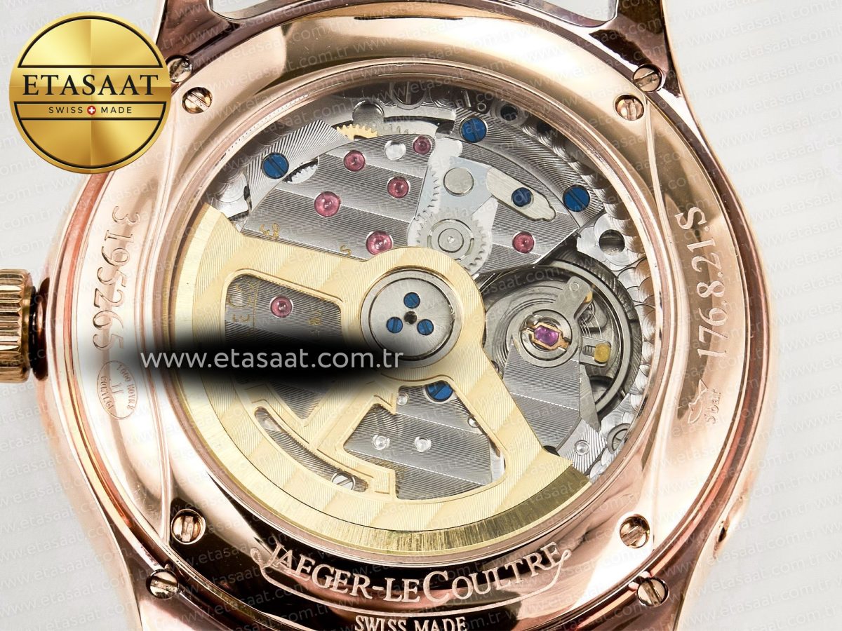 Master Ultra Thin Perpetual Calendar RG V9F 1:1 Best Edition White Dial Diamonds Bezel on Black Leather Strap A868 V2 - Görsel 19