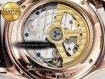Master Ultra Thin Perpetual Calendar RG V9F 1:1 Best Edition White Dial Diamonds Bezel on Black Leather Strap A868 V2 - Görsel 20