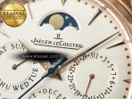 Master Ultra Thin Perpetual Calendar RG V9F 1:1 Best Edition White Dial on Brown Leather Strap A868 V2 - Görsel 11