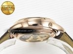 Master Ultra Thin Perpetual Calendar RG V9F 1:1 Best Edition White Dial on Brown Leather Strap A868 V2 - Görsel 15