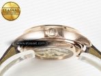 Master Ultra Thin Perpetual Calendar RG V9F 1:1 Best Edition White Dial on Brown Leather Strap A868 V2 - Görsel 16