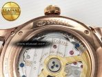 Master Ultra Thin Perpetual Calendar RG V9F 1:1 Best Edition White Dial on Brown Leather Strap A868 V2 - Görsel 23