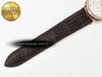 Master Ultra Thin Perpetual Calendar RG V9F 1:1 Best Edition White Dial on Brown Leather Strap A868 V2 - Görsel 24