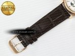 Master Ultra Thin Perpetual Calendar RG V9F 1:1 Best Edition White Dial on Brown Leather Strap A868 V2 - Görsel 25