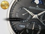 Master Ultra Thin Perpetual Calendar SS V9F 1:1 Best Edition Gray Dial on Black Leather Strap A868 V2 - Görsel 10