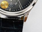 Master Ultra Thin Perpetual Calendar SS V9F 1:1 Best Edition Gray Dial on Black Leather Strap A868 V2 - Görsel 14