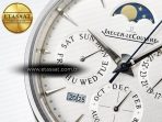Jaeger Lecoultre V9F White Dial on Black Leather Strap A868 - Görsel 10