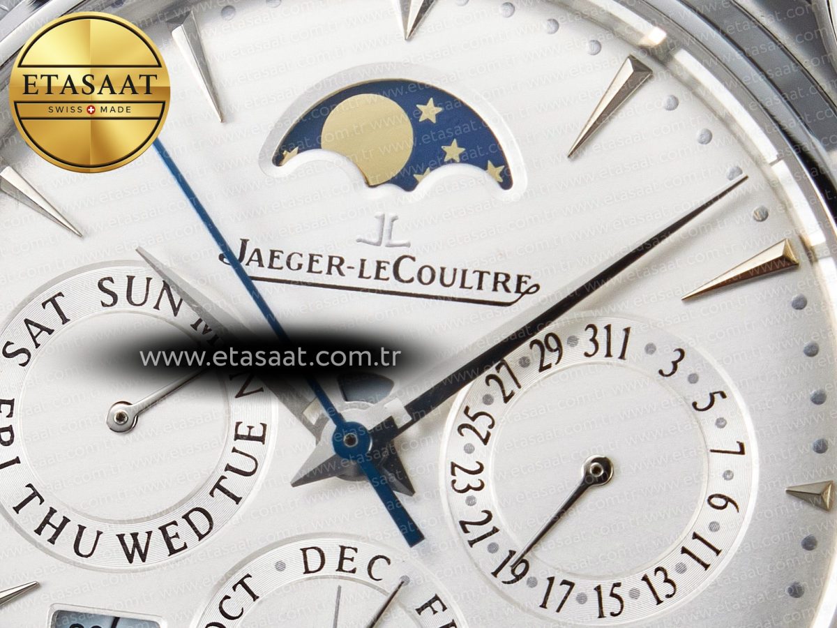 Jaeger Lecoultre V9F White Dial on Black Leather Strap A868 - Görsel 11