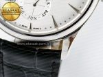 Jaeger Lecoultre V9F White Dial on Black Leather Strap A868 - Görsel 14