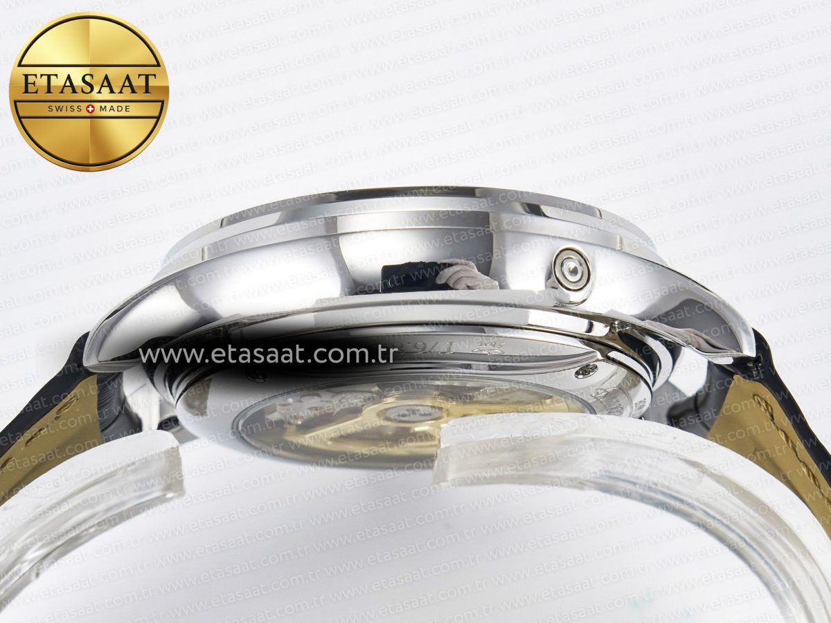 Jaeger Lecoultre V9F White Dial on Black Leather Strap A868 - Görsel 15