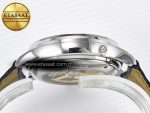 Jaeger Lecoultre V9F White Dial on Black Leather Strap A868 - Görsel 15