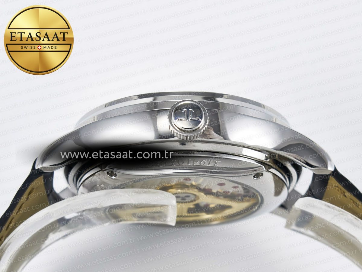 Jaeger Lecoultre V9F White Dial on Black Leather Strap A868 - Görsel 16