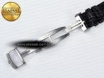 Jaeger Lecoultre V9F White Dial on Black Leather Strap A868 - Görsel 25