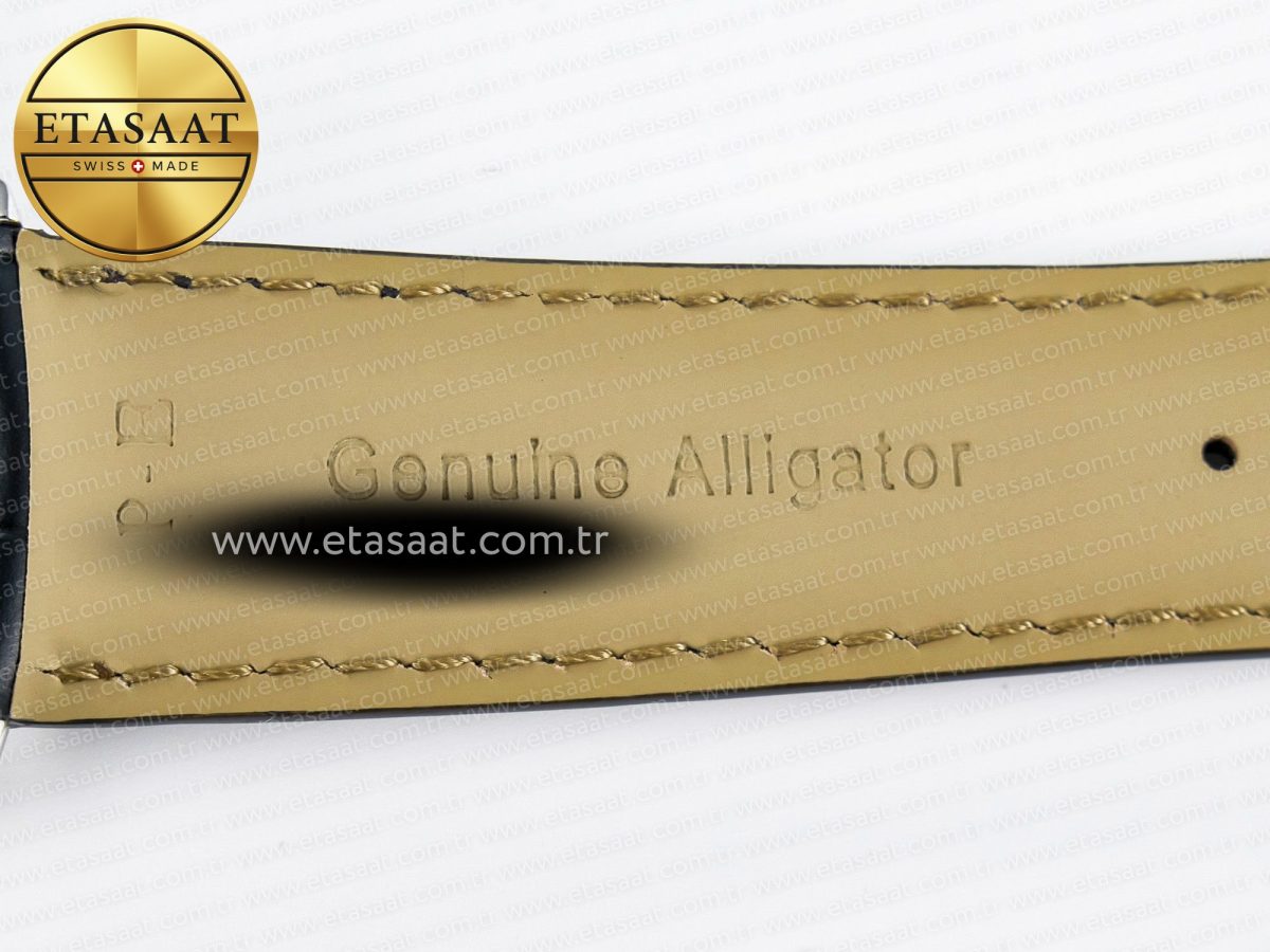 Jaeger Lecoultre V9F White Dial on Black Leather Strap A868 - Görsel 31