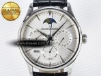 Jaeger Lecoultre V9F White Dial on Black Leather Strap A868 - Görsel 4