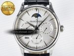 Jaeger Lecoultre V9F White Dial on Black Leather Strap A868 - Görsel 4