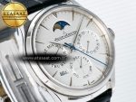 Jaeger Lecoultre V9F White Dial on Black Leather Strap A868 - Görsel 5