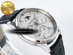 Jaeger Lecoultre V9F White Dial on Black Leather Strap A868 - Görsel 7