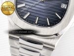 Nautilus 5711/1A-010 3KF 1:1 Best Edition Blue Textured Dial on SS Bracelet A324 Super Clone - Görsel 12