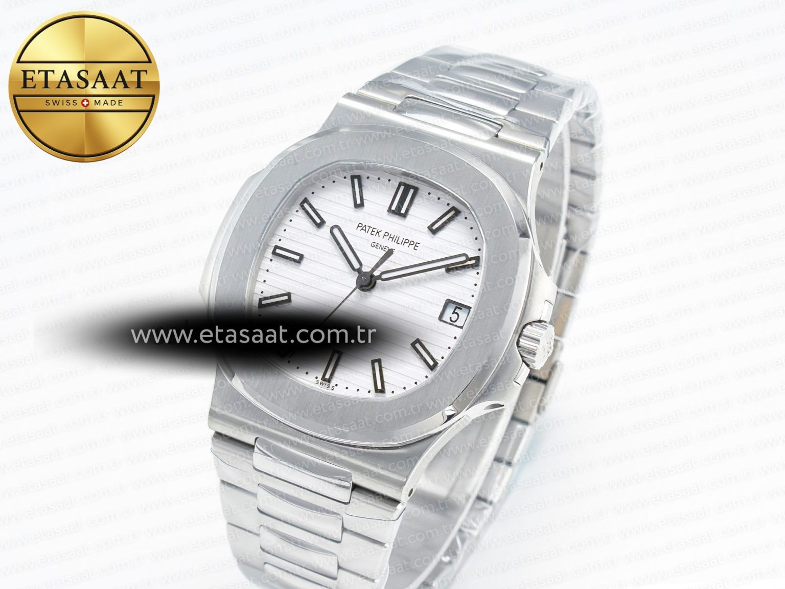 Nautilus 5711/1A PPF 1:1 Best Edition White Textured Dial on SS Bracelet 324CS V3 - Görsel 1